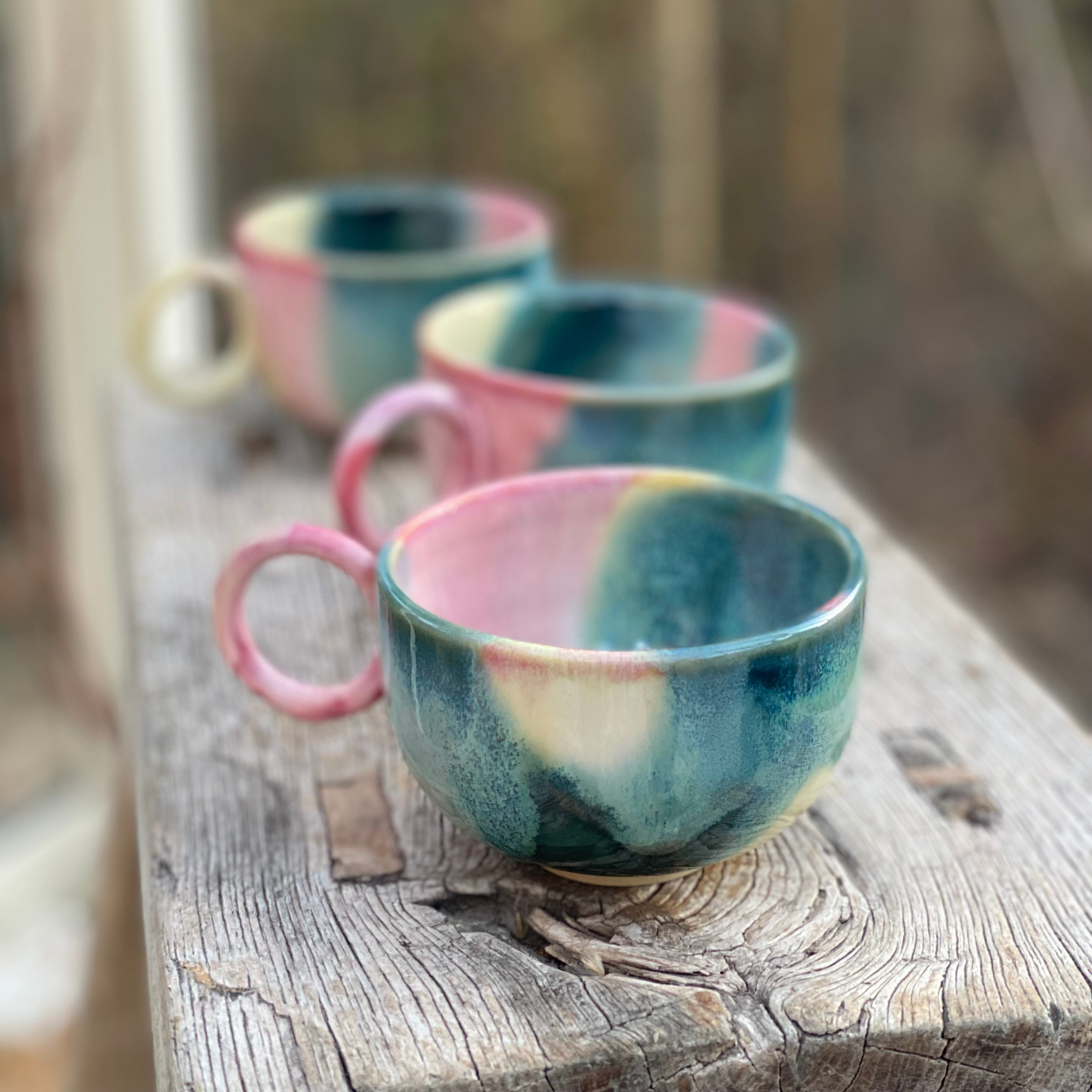 Keramik krus med hank - NAMI SOL unika glasur - håndlavet bestseller