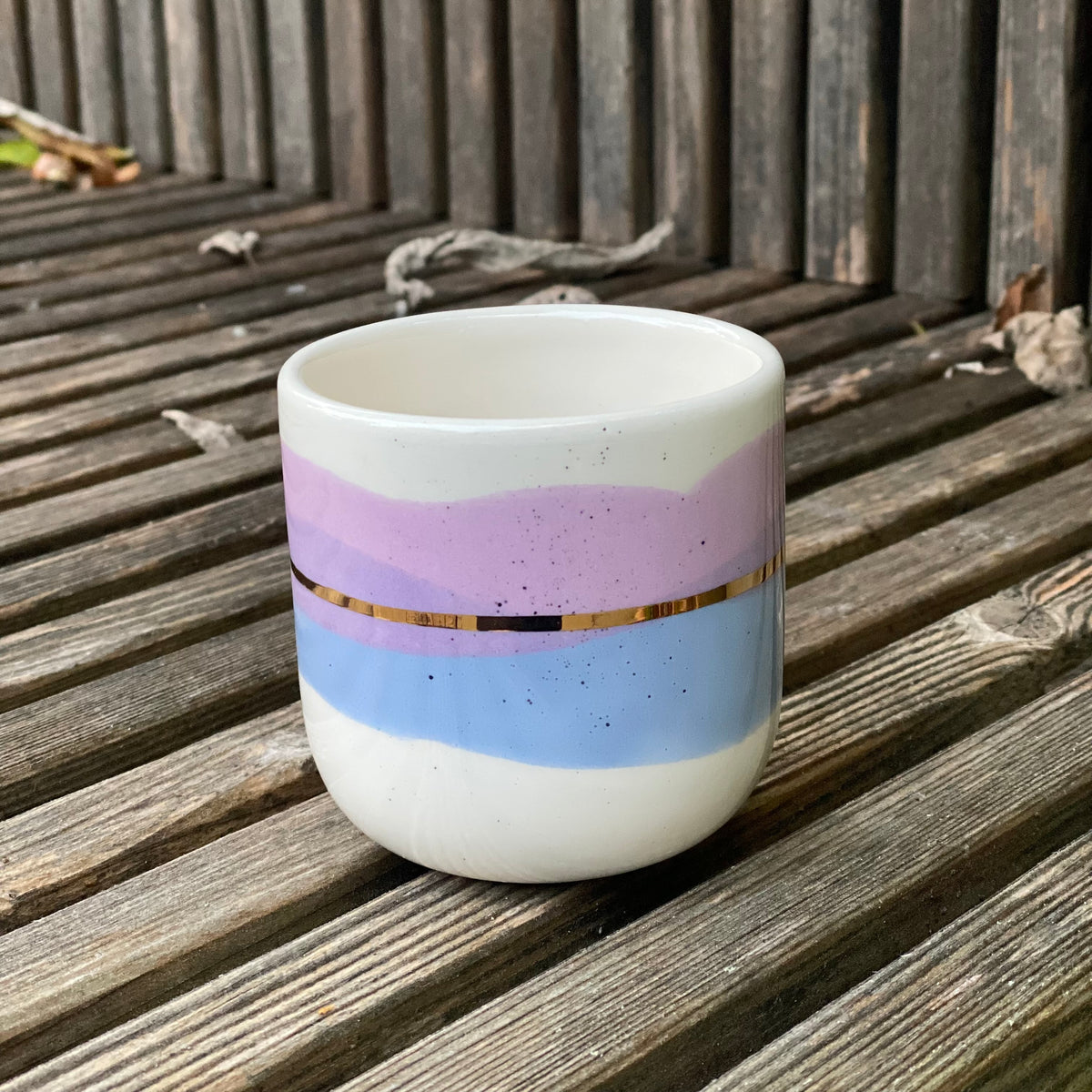 Marinski Heartmades latte cup Landscape - serenity (centre colors)