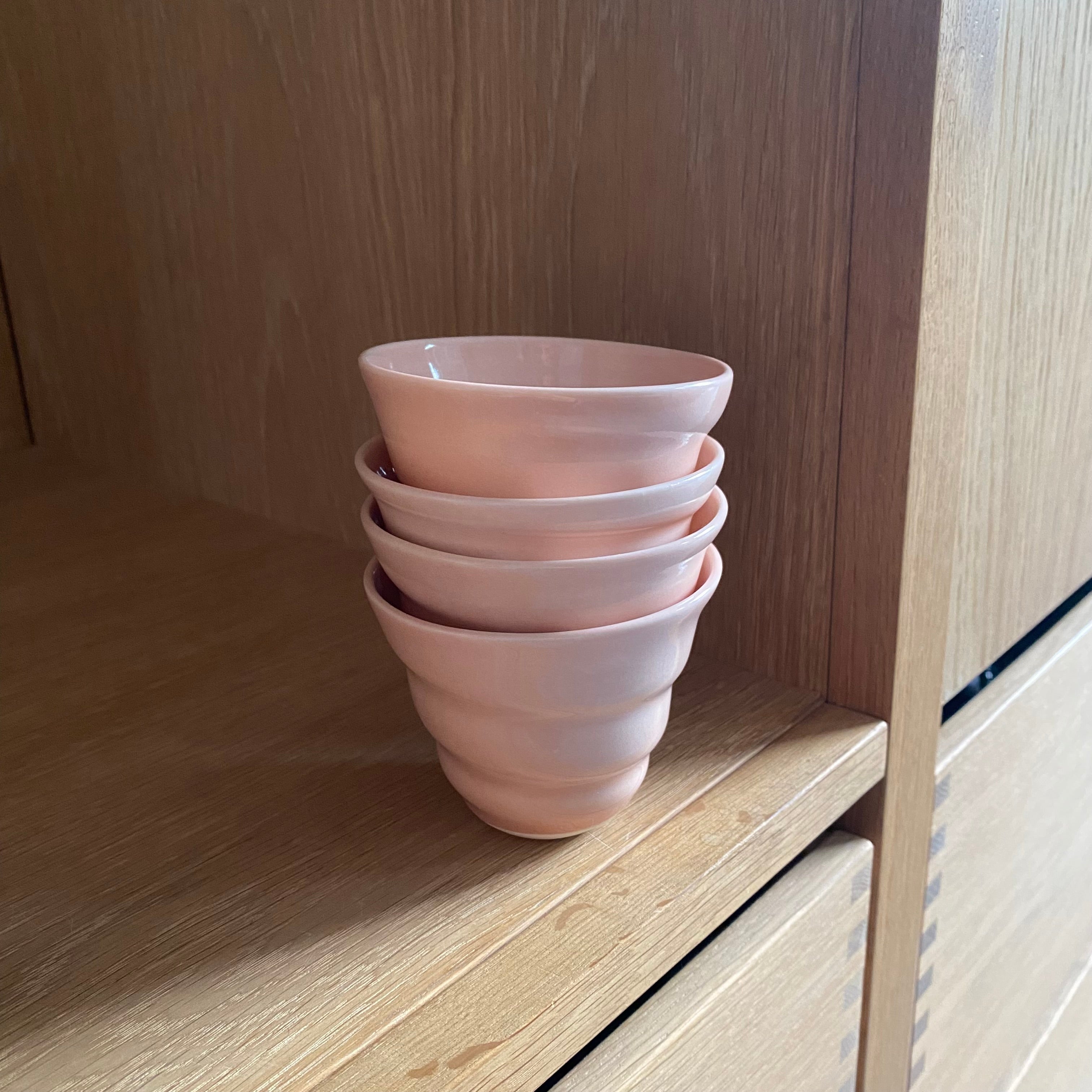 Porcelæn spiralkop cortado - pudder