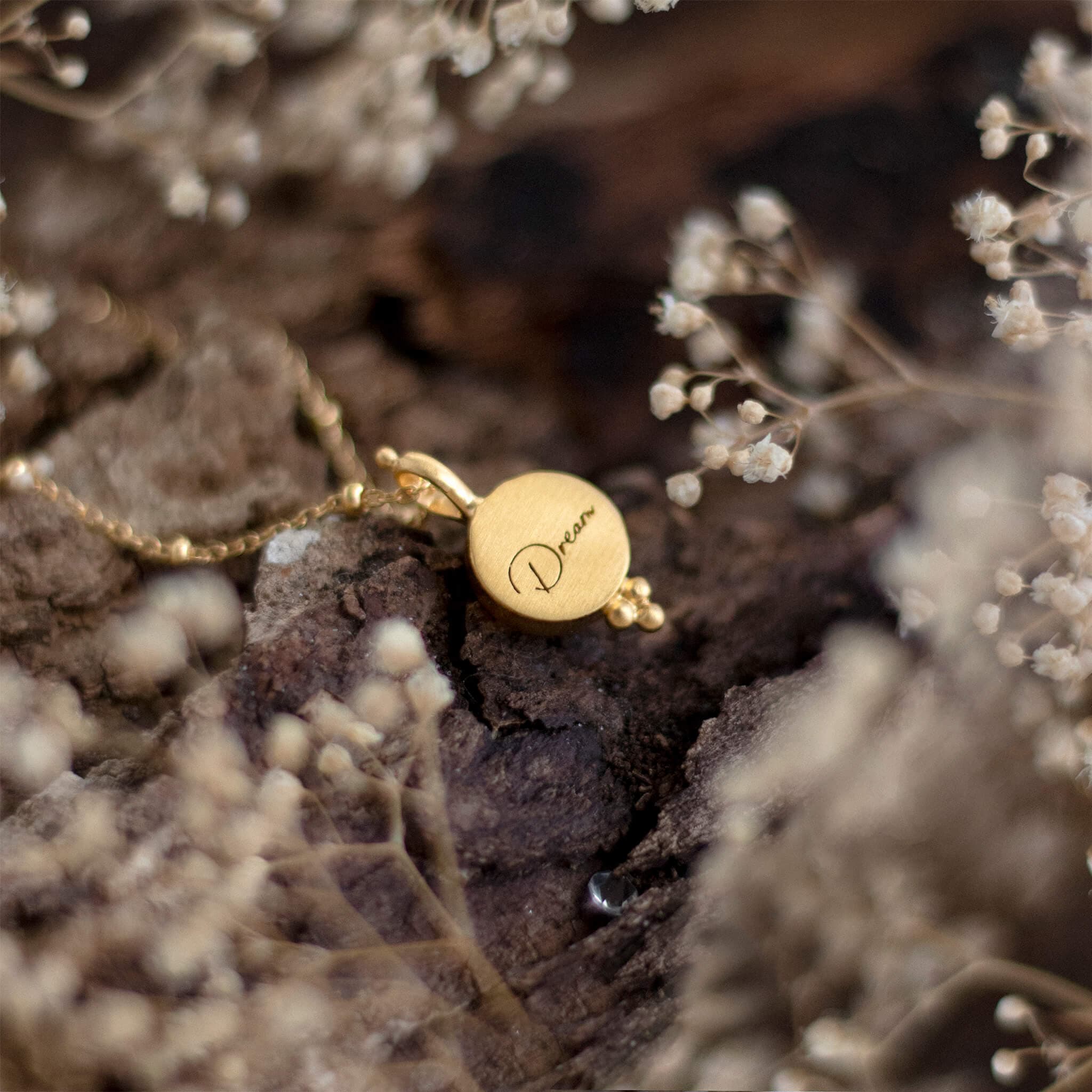 Halskæde, Manifest your dreams - 22 karat Guld Vermeil