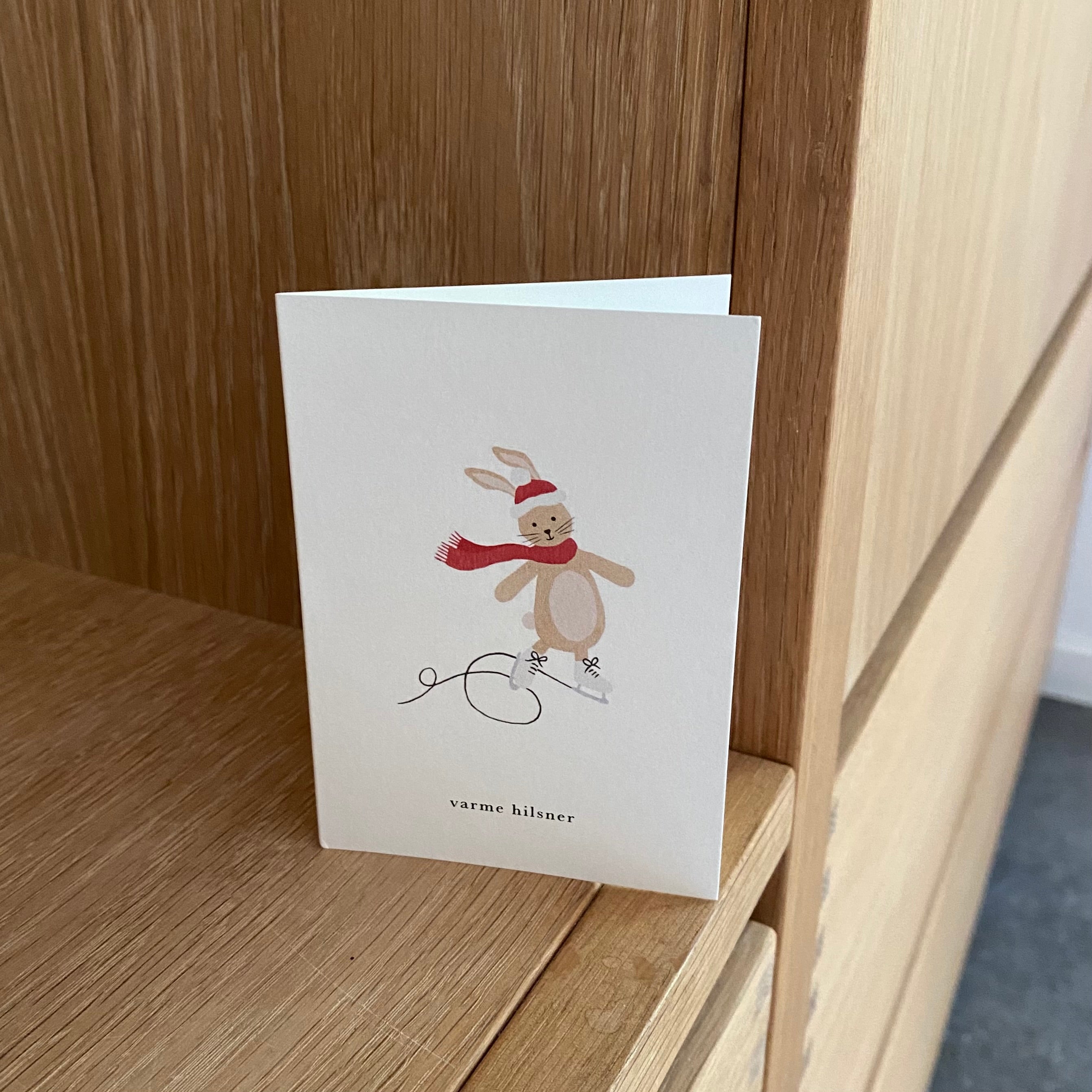Lykønskningskort - lille kort til gaven - varme hilsner