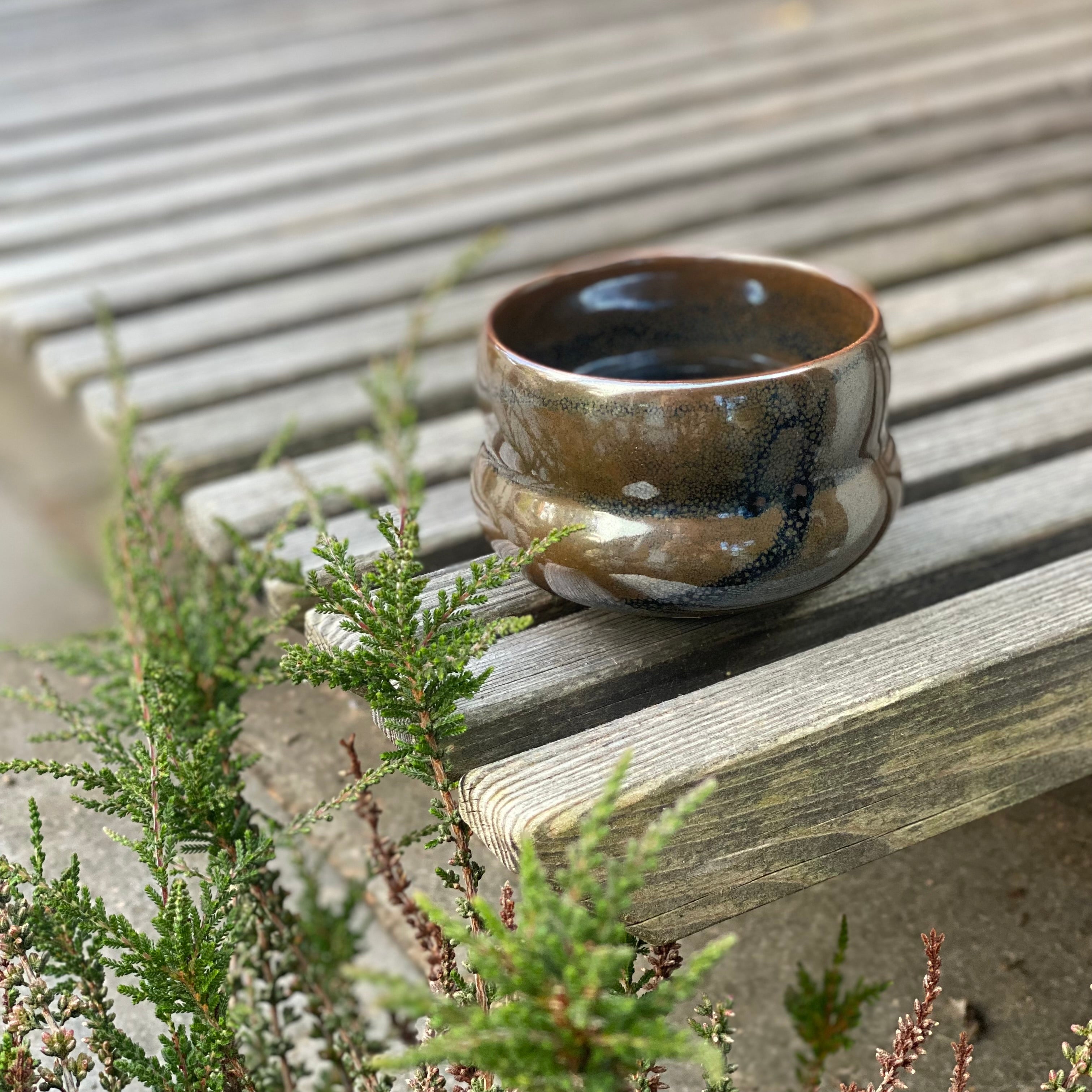 Håndlavet IWA kop i Brown Oilspot fra Bornholm