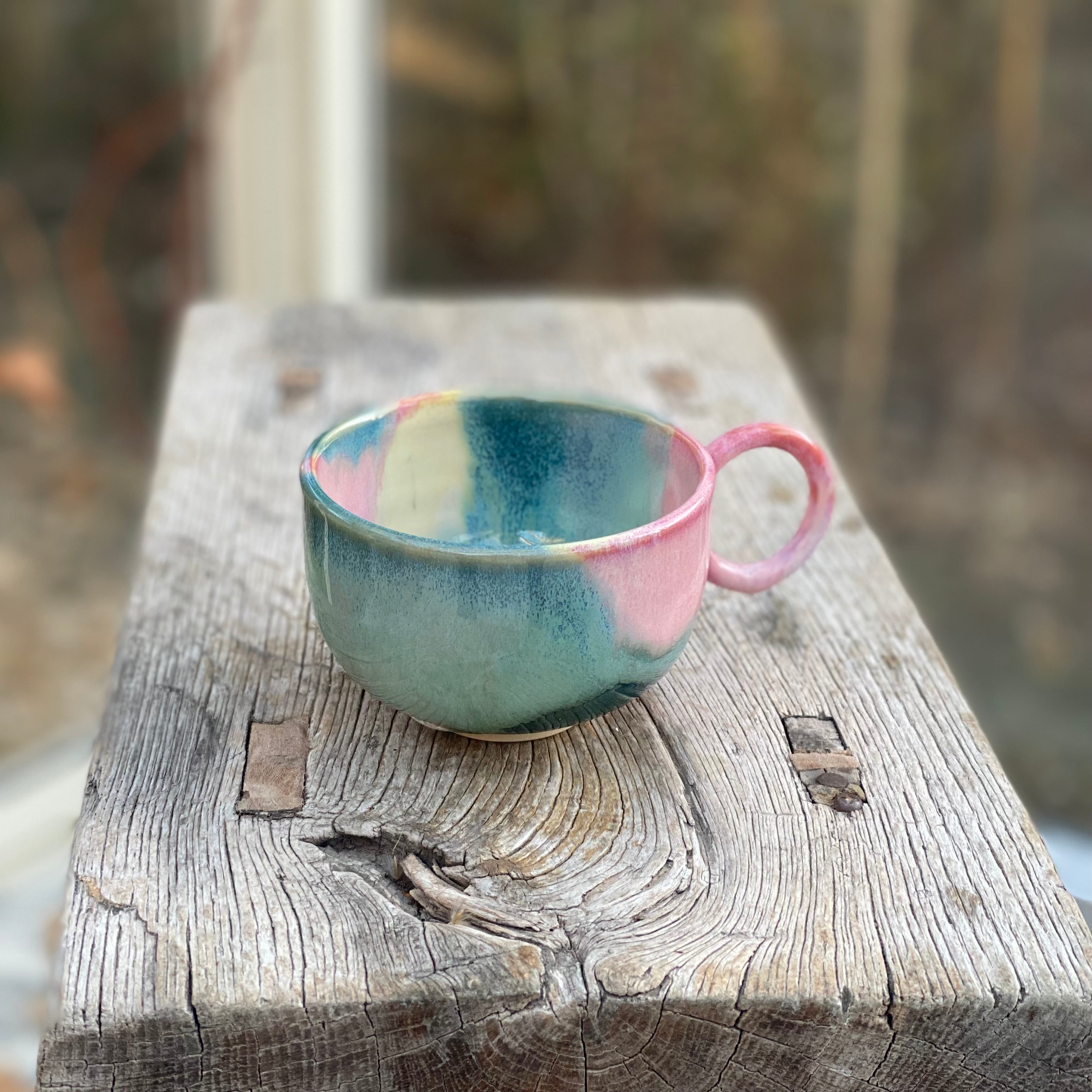 Keramik krus med hank - NAMI SOL unika glasur - håndlavet bestseller