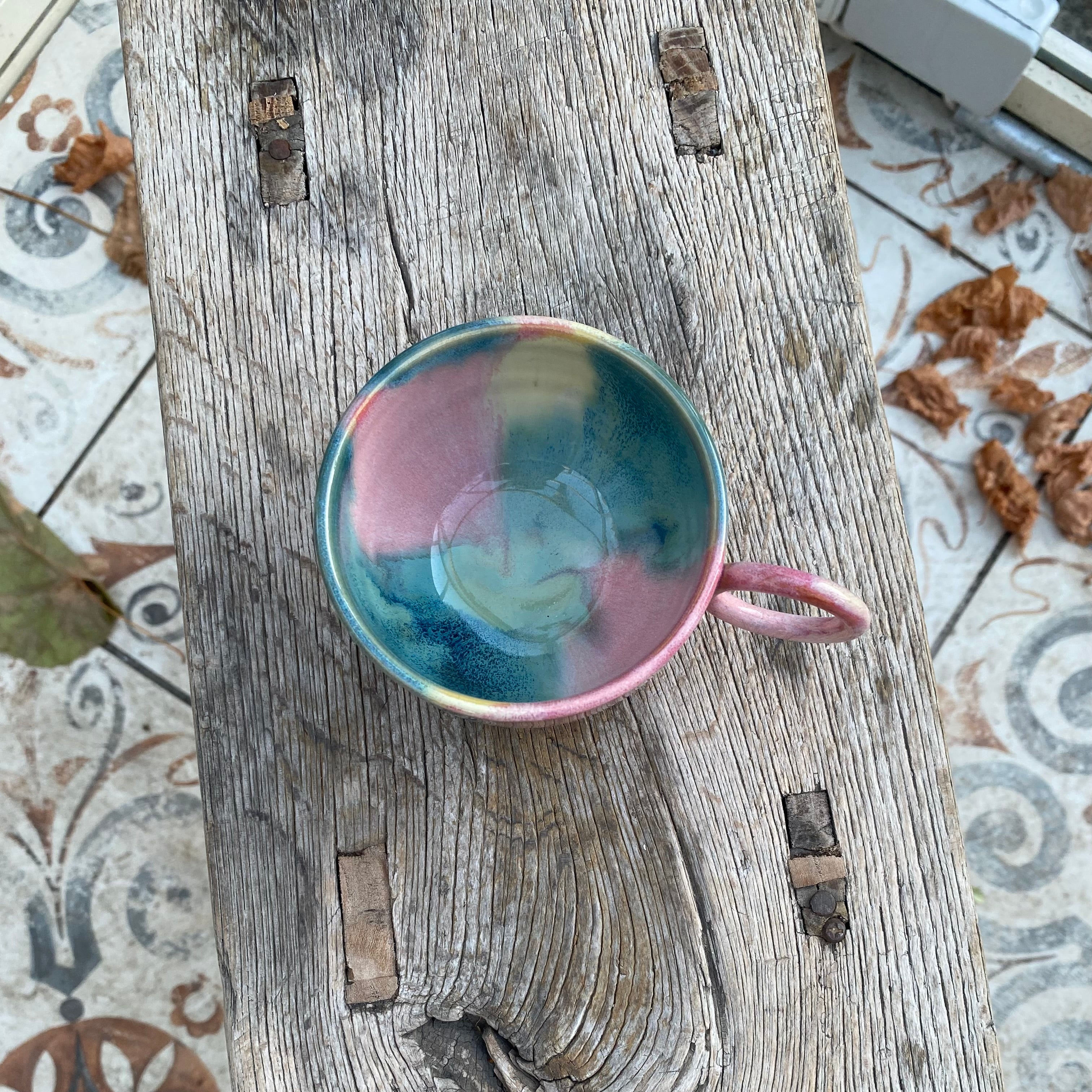 Keramik krus med hank - NAMI SOL unika glasur - håndlavet bestseller