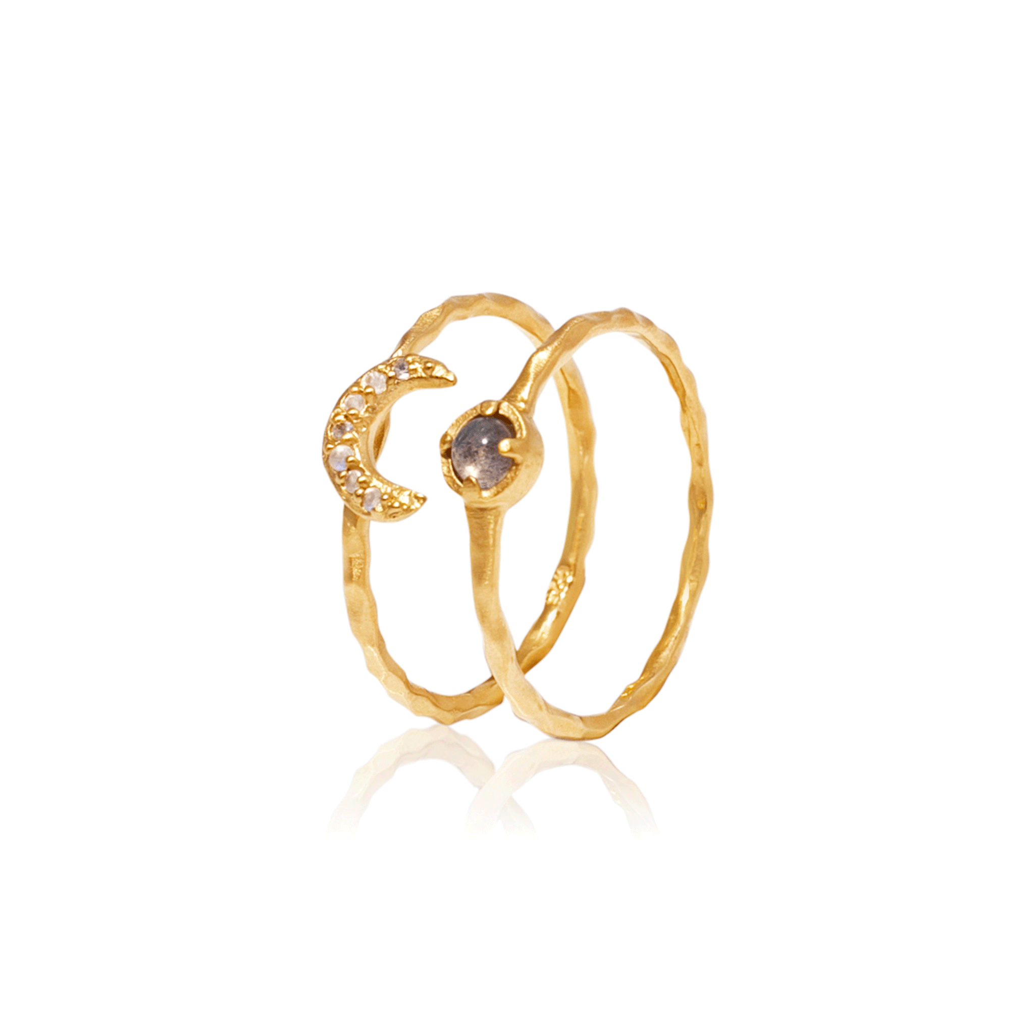 Ring, Dreamseed stack ring - 22 karat Guld Vermeil