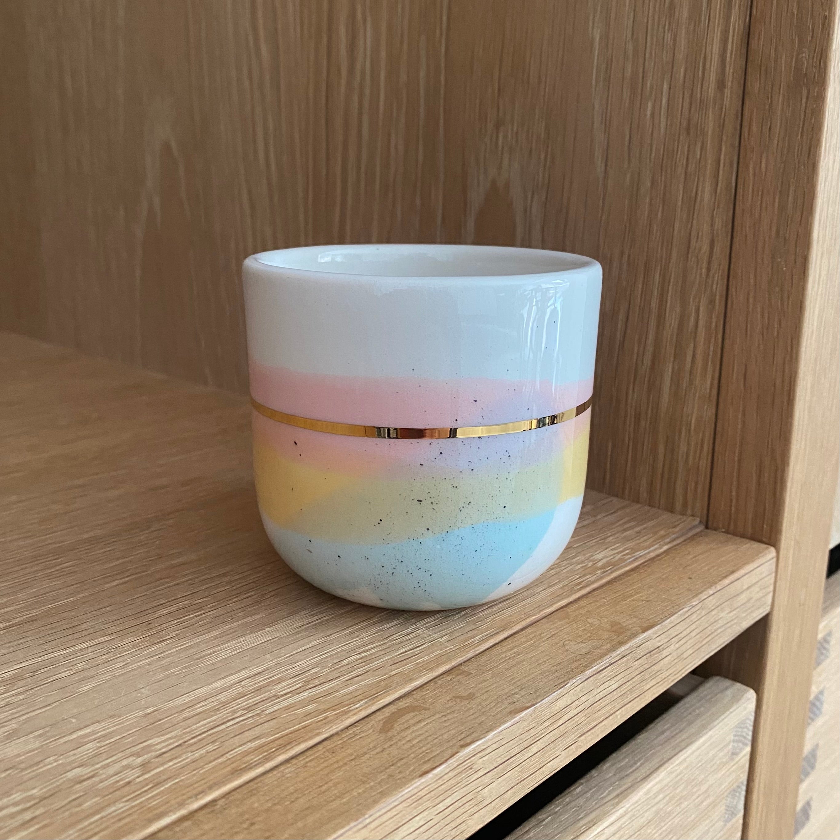 Cappuccino kop Landscape – Sommerdag – håndlavet bestseller