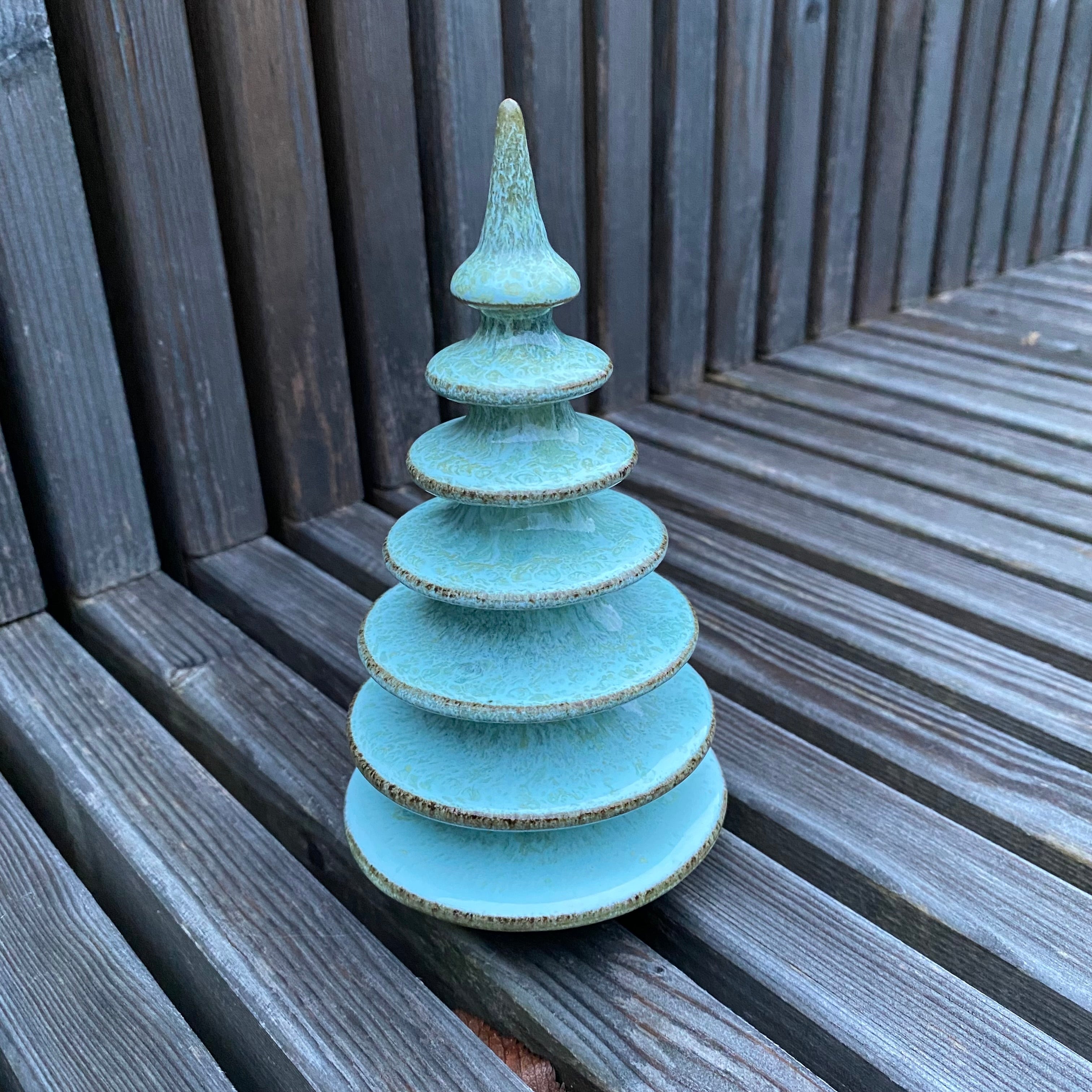 keis&amp;fiedler fir tree extra large - turquoise green shades