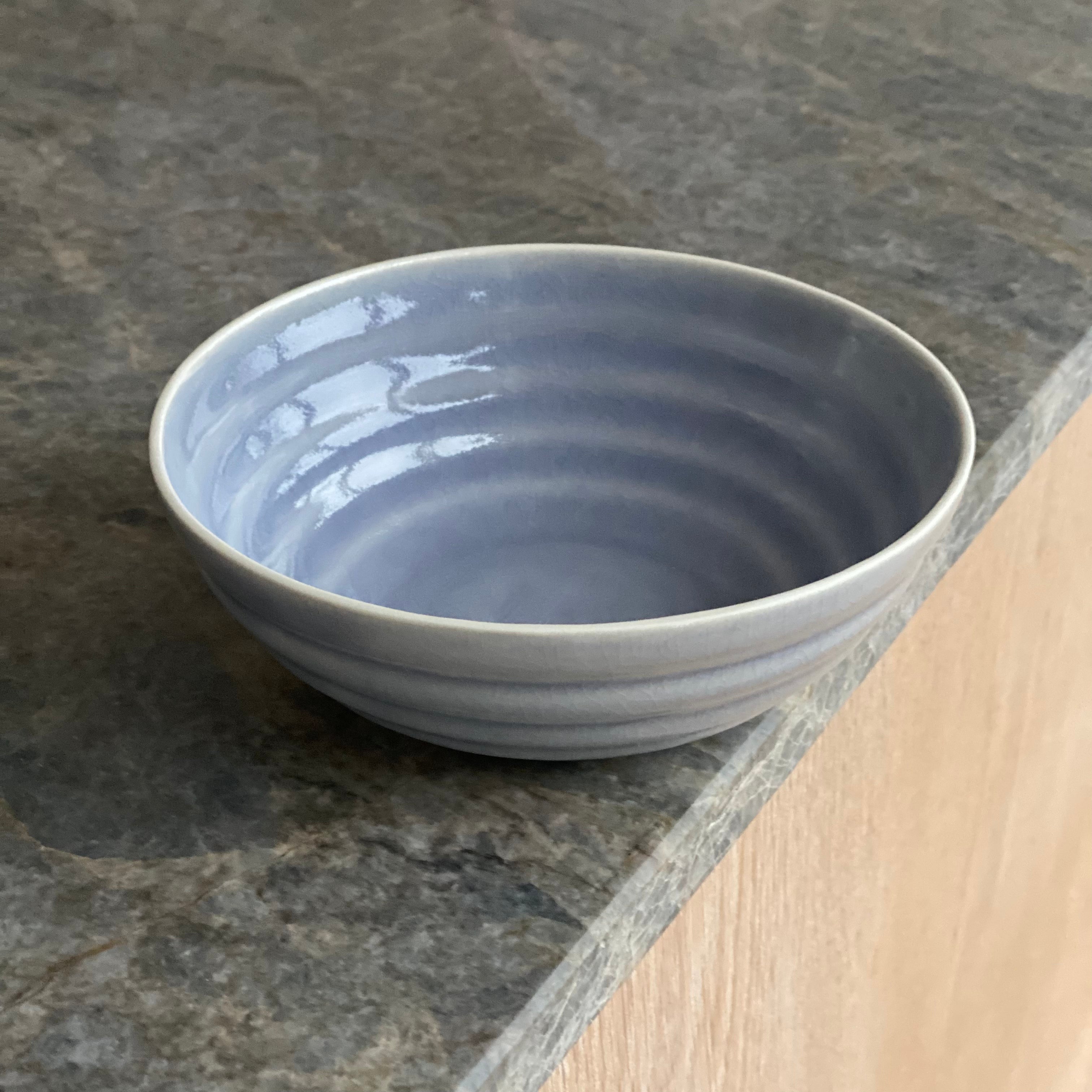 Hanne Bertelsen wide bowl Rille - lavender