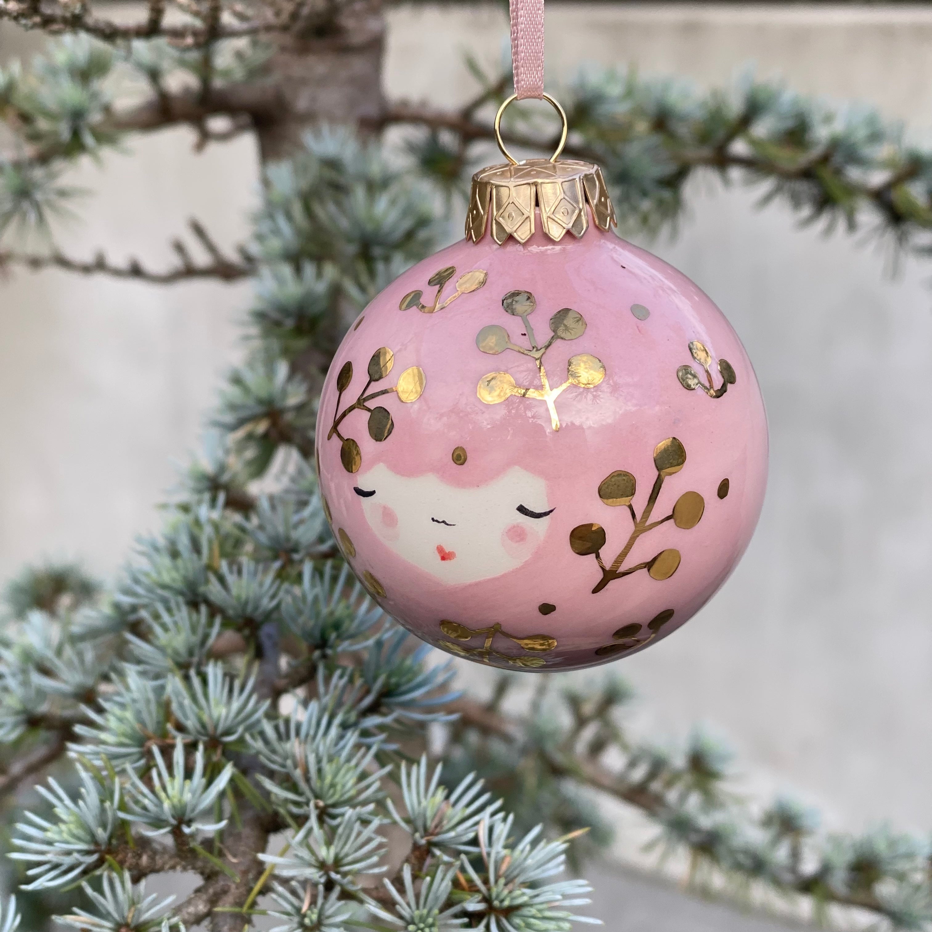 Marinski Heartmade's Christmas ball petals - pink