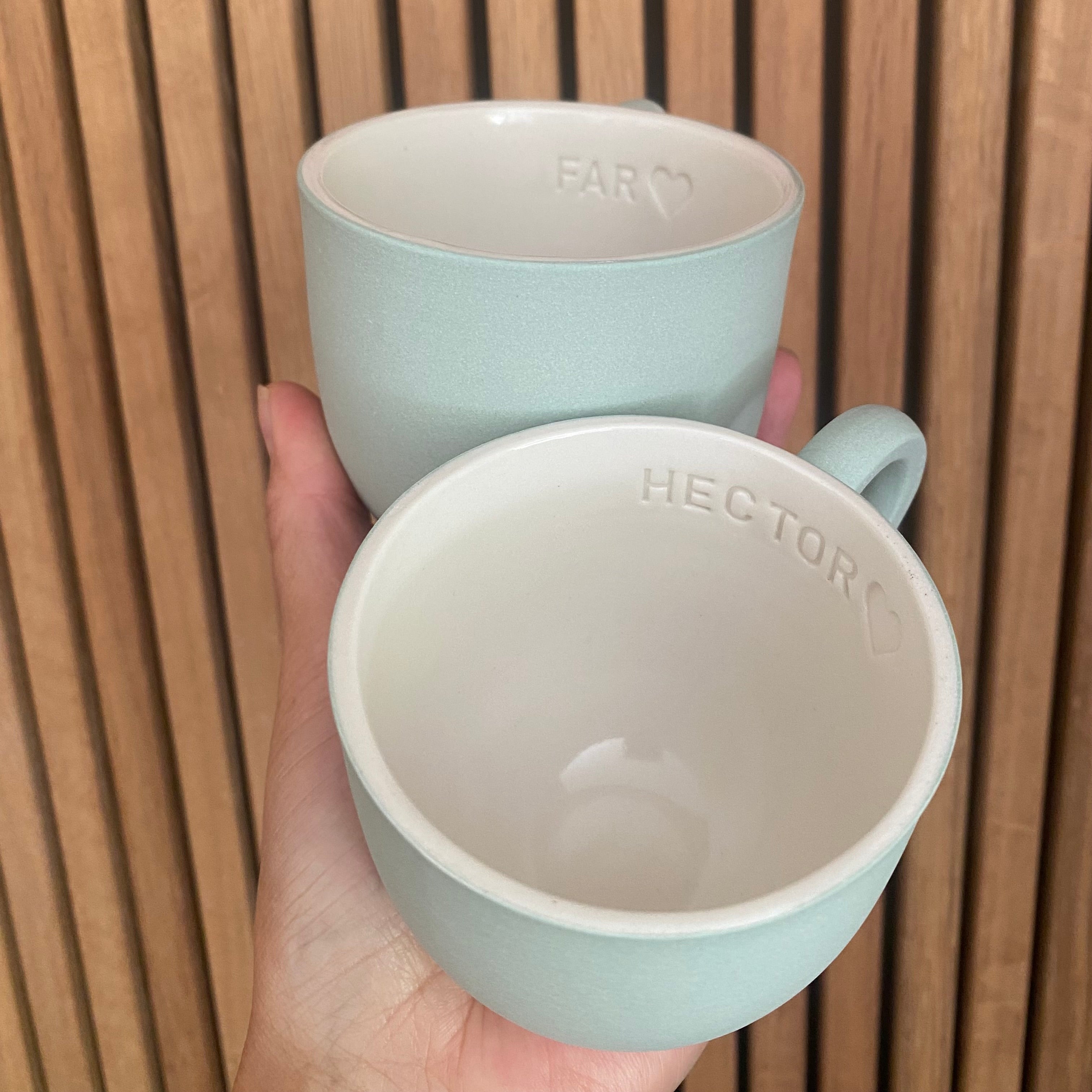 Chubby lille kaffekop – med navn eller tekst