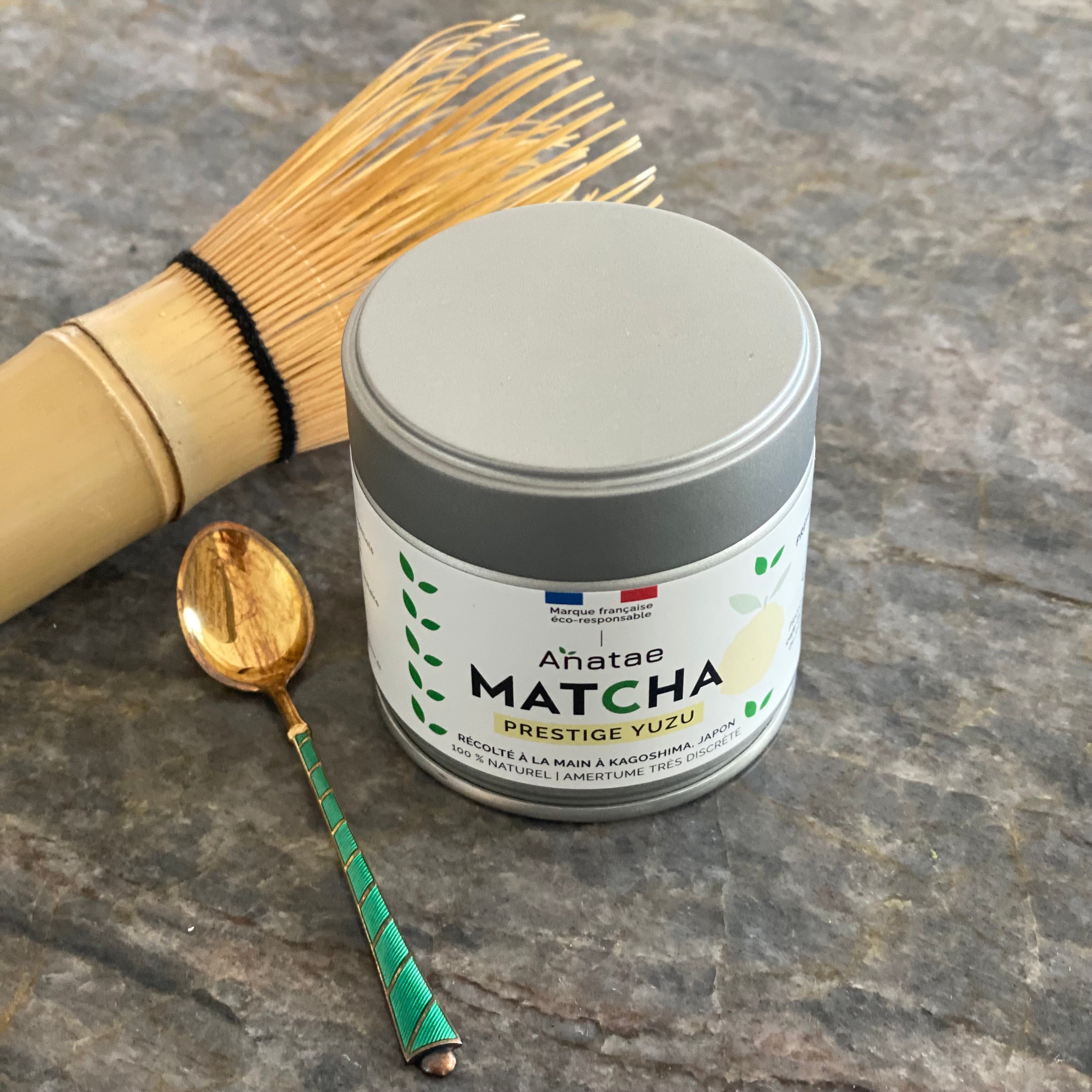 matcha te med et hint af japansk yuzu. høj kvalitet fra anatae købes hos unika:k